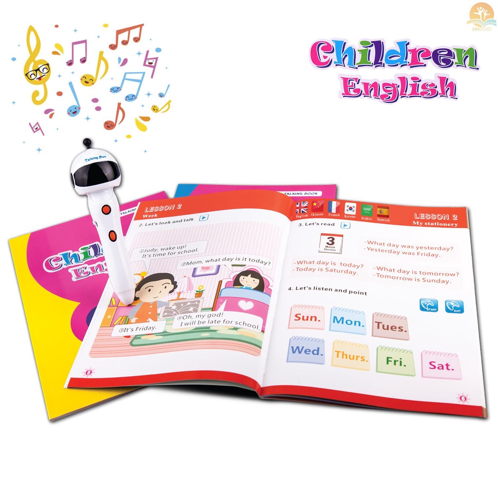 In Stock Pena Bicara Bahasa Inggris Anak Digital Dengan 3buku Interaktif 6bahasa Perangkat Belajar Suara Pen Kit Alat Edukasi Mainan Hadiah Terbaik Untuk Anak Tk S