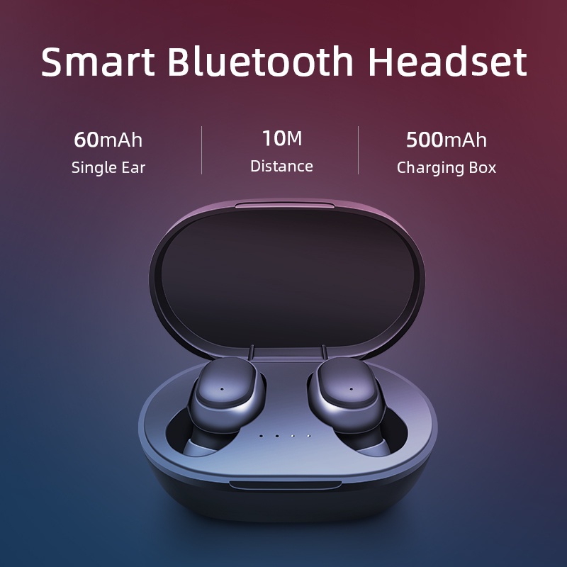 TWS A6s Headset Bluetooth 5.2 Bass 9D Mini Earphone Wireless Waterproof Headphone HiFi Stereo Sound Henset Bloetooth with Microphone Sport Handset Gaming Hedset Handsfree Earbuds Hendset Hanset Hetset Heandset Android