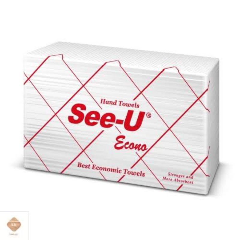 SEE-U  Handtowel  RED  econo | Tissu See-U | Tissue Murah  Tisu  Tissu  promo Paseo Nice masker