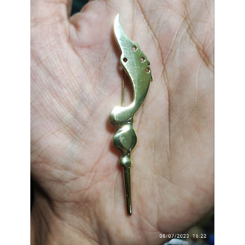pin bros kujang kuningan pin kujang pin peci pin iket gold kuningan barkid