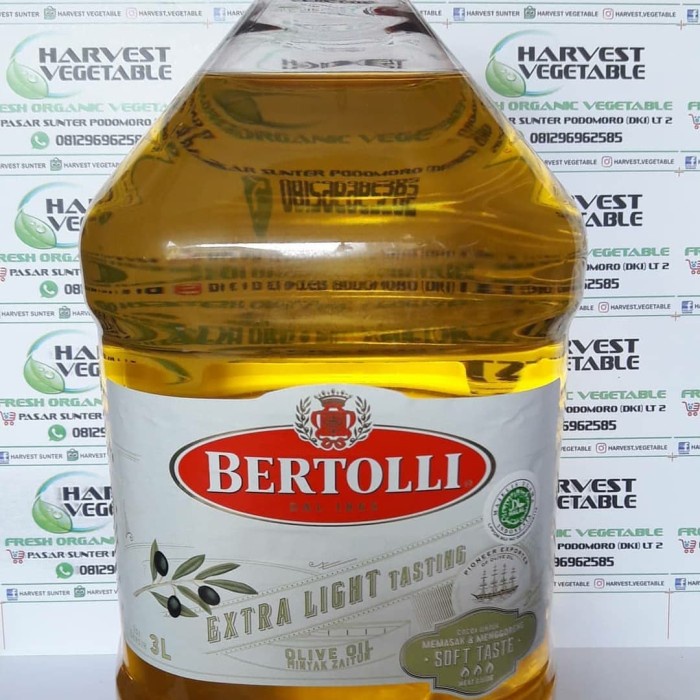 

✨Ready Stok✨ - minyak olive oil bertolli extra light 3 liter - pack standard- 1.2.23