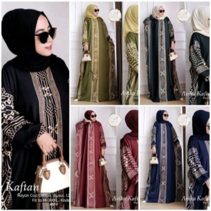 Promo COD Terlaris Kaftan Modern Gamis Kaftan Cap Motif Soft Jumbo - Soft Pink