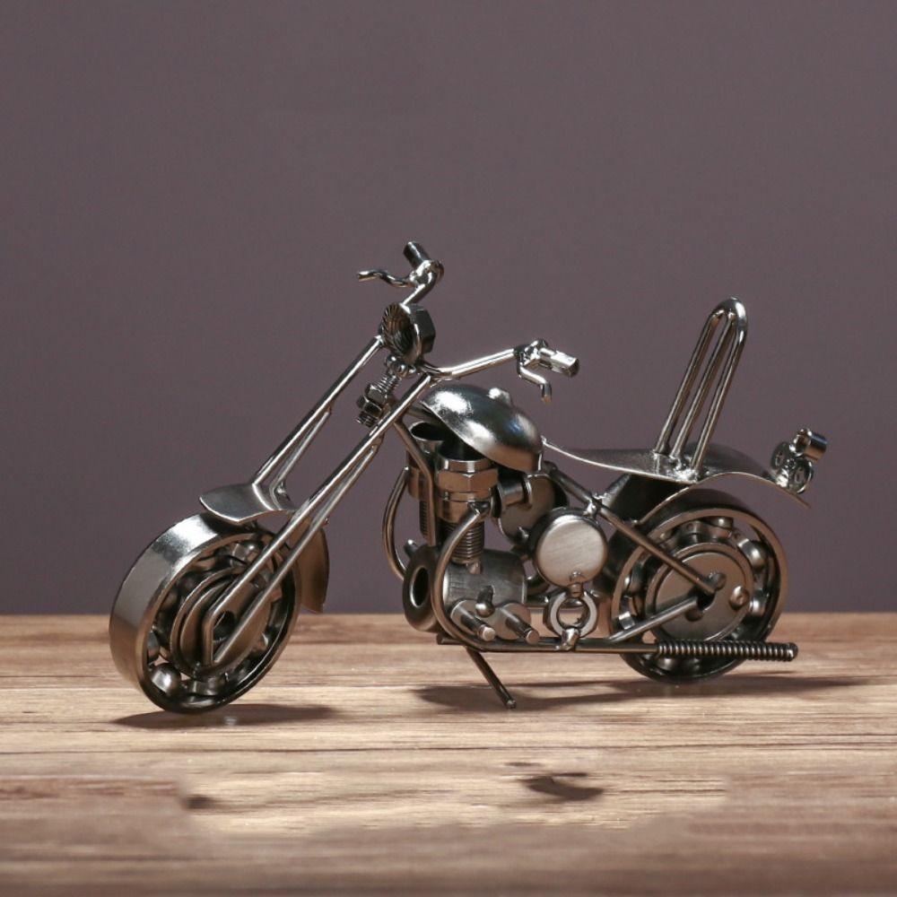 Silver Grey Motor Model Motor, Silver Grey Motor Model Motor, Art Patung Antik Tembaga Retro Besi Art Kantor