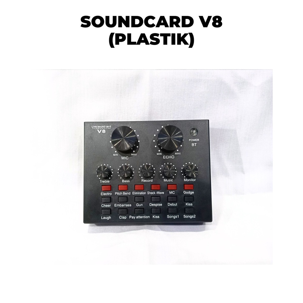 Soundcard v8 Mixer External Soundcard V8 Audio Microphone Singing Live Sound Card V8 Sound Effect