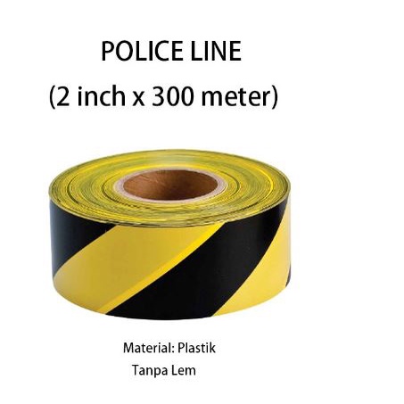 PROMO UNTUKMU!! Police Line / Garis Polisi 2 inchi x 300 meter / Barricade Tape