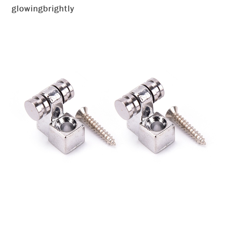 [glowingbrightly] 2pcs Roller String Followers Moung Tree Guide Untuk Gitar Elektrik silver TFX