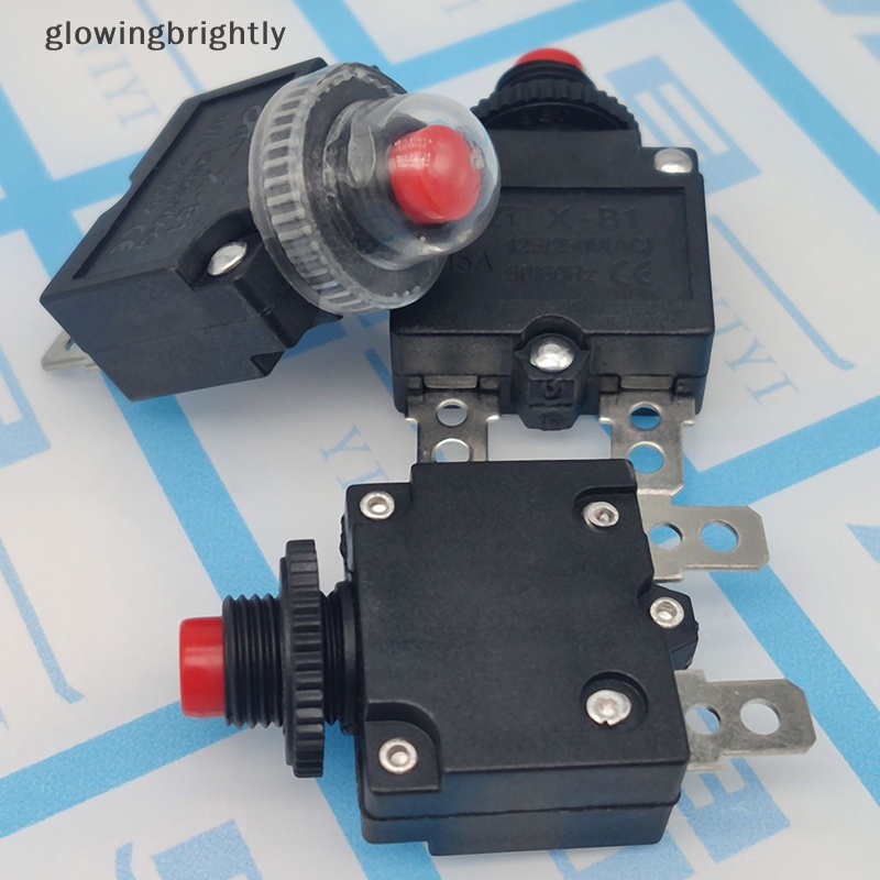 [glowingbrightly] 5a 6A 8A 10A 15A 20A Thermal Switch Circuit Breaker Overload Pelindung Sekring TFX