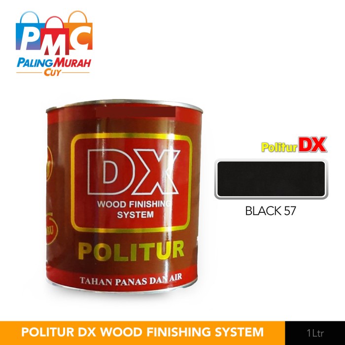 Politur DX Wood Finishing System 1L Politur Kayu - Hitam 57