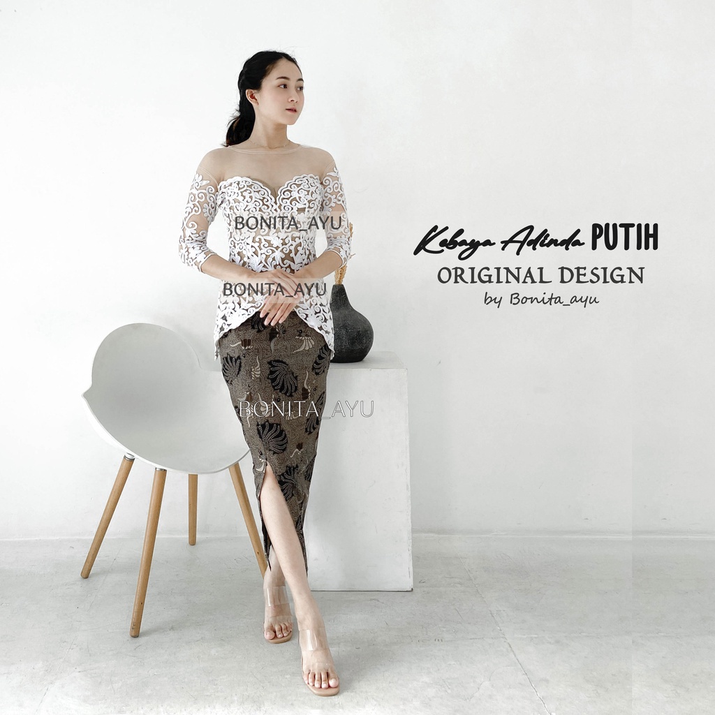 PROMO KEBAYA MODERN NAN MODIS WISUDA SET BONITA AYU/ KEBAYA BORDIR TILE BONITA AYU