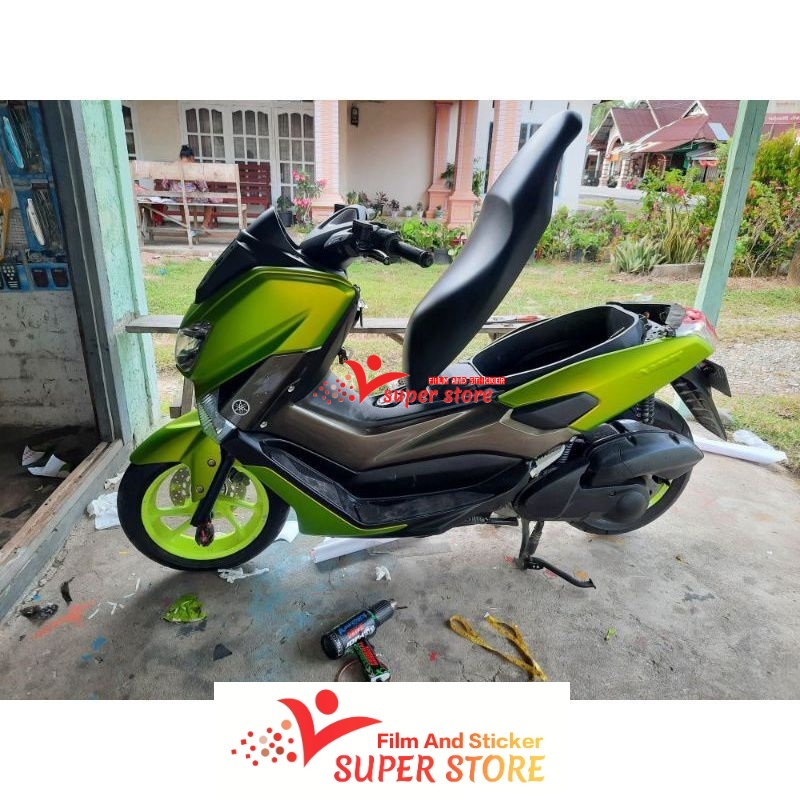 Stiker Skotlet Lime Green Skotlet Motor Satin Hijau Lemon Doff Metalik
