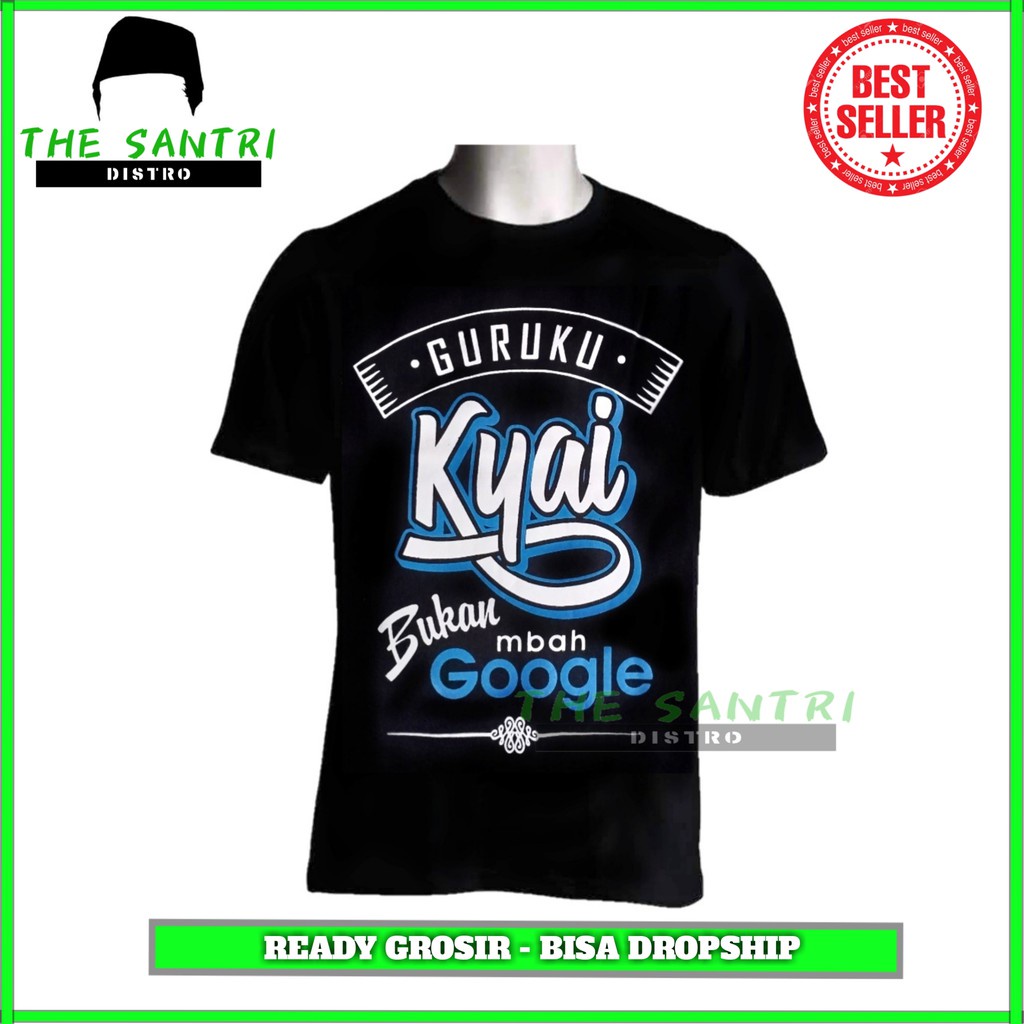 Kaos Guruku Kyai  / Kaos Santri GRATIS ONGKIR / Kaos Santri Salafi / Kaos Santri Milenial / Asli Jom