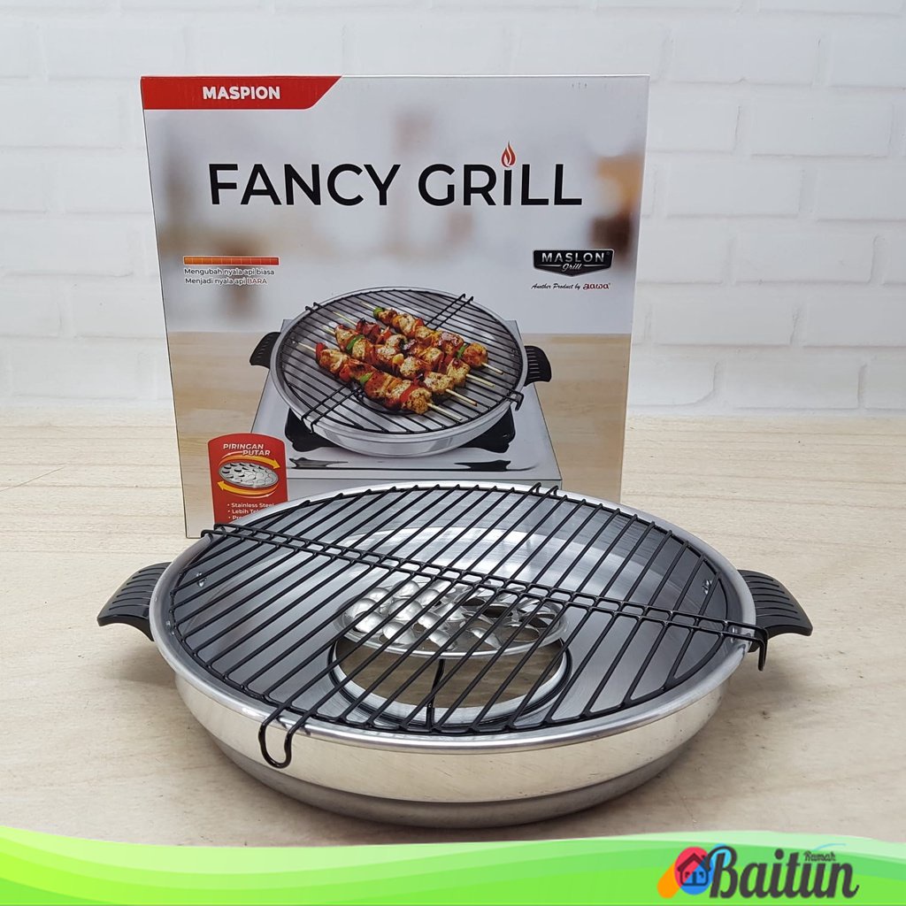 Baitun Alat Pemanggang Maspion Fancy Grill 33 Cm / Untuk Panggangan Sosis Ayam Bakar