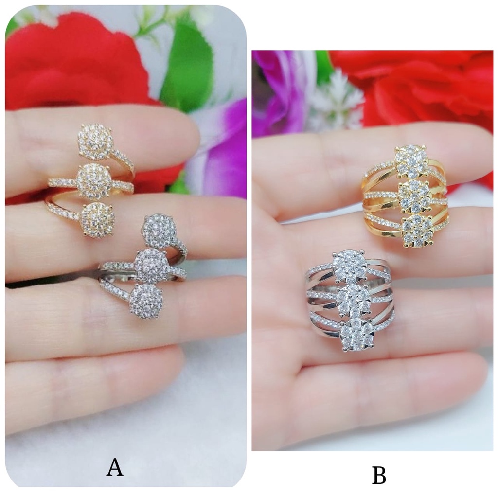 Cincin xuping permata lapis emas