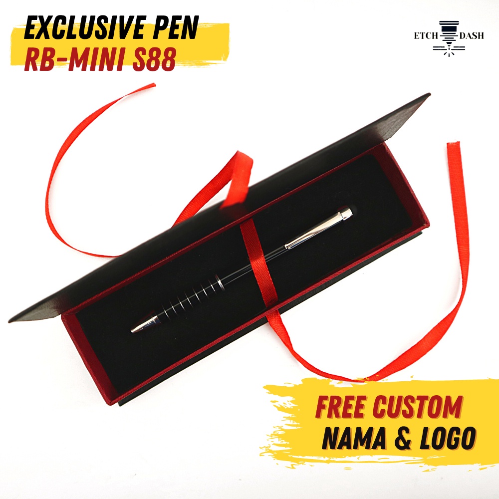 

Pulpen Stylus Metal Rollerball Custom + Box Pita Elegan - Exclusive Pen RB-Mini S88