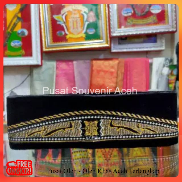 PECI ETHNIC ACEH MOTIF RENCONG PINTU ACEH/ SONGKOK ACEH / PECI KHAS ACEH