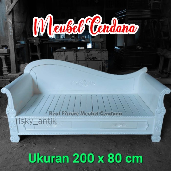 Bale Bale Bagong Cat Duco / Kursi Bale Bale Sofa Kayu Jati Ukir - Tanpa Matras Termurah cod redy