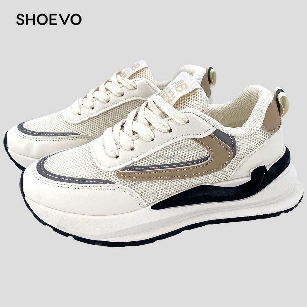 UKURAN SIZE 37 38 39 40 41 42 43 44 45 /SHOEVO Mesh Sepatu Wanita Sneakers Fashion Import Korean Tre