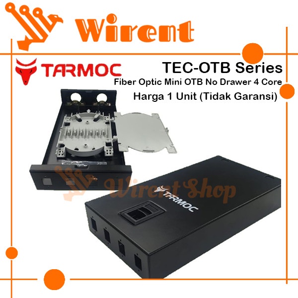 Tarmoc Fiber Optic mini OTB 4 Core SC | Roset FO Besi 4C Kosongan