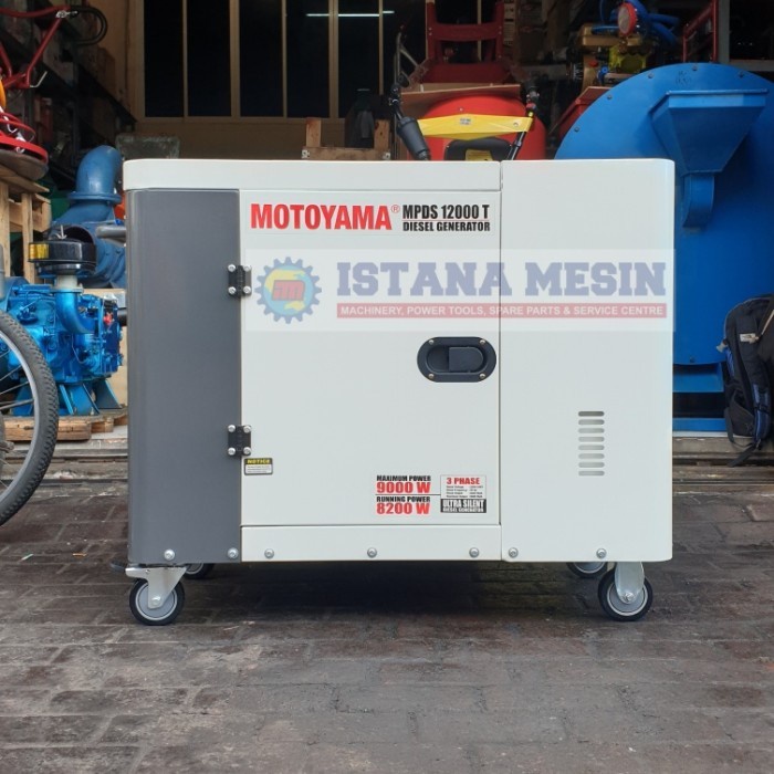 10KVA GENSET SILENT DIESEL 3PHASE MOTOYAMA MPDS12000T Best