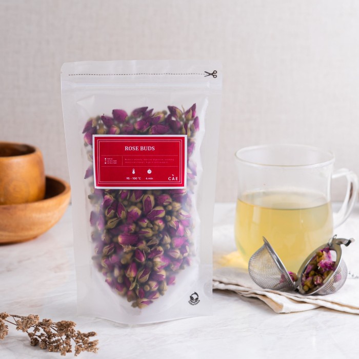 

Dried Red Rose Buds Teh Bunga Mawar Merah Kering Flower Tea 10 - 50gr