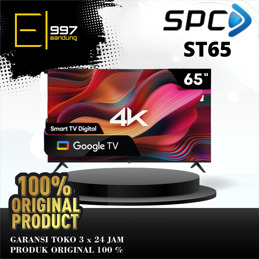 SPC DLED TV ST65 , Google TV 65 inch 4K UHD | Dolby Audio