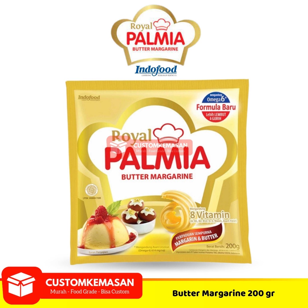 

Royal Palmia Butter Margarine 200gr / Butter Palmia / Margarine Palmia / Margarin Butter Royal Palmia