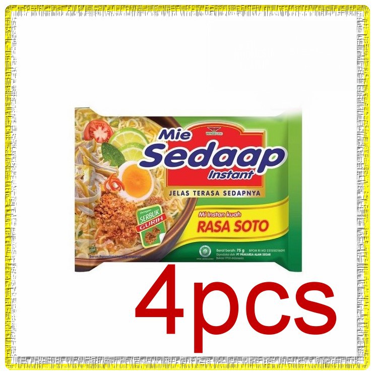 

Mie Instan Mie Sedaap Soto Kuah isi 4pcs Mi Sedap