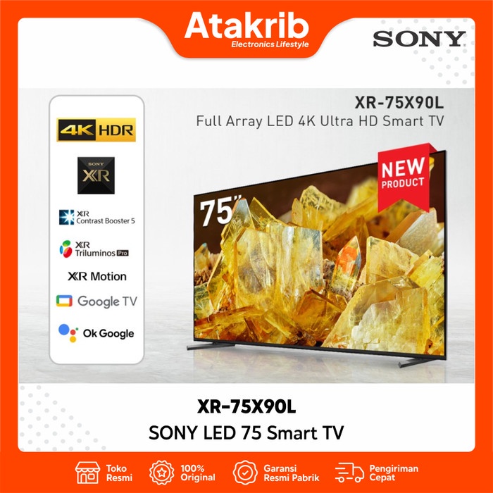 SONY LED 75 XR-75X90L X90L 4K HDR Google TV