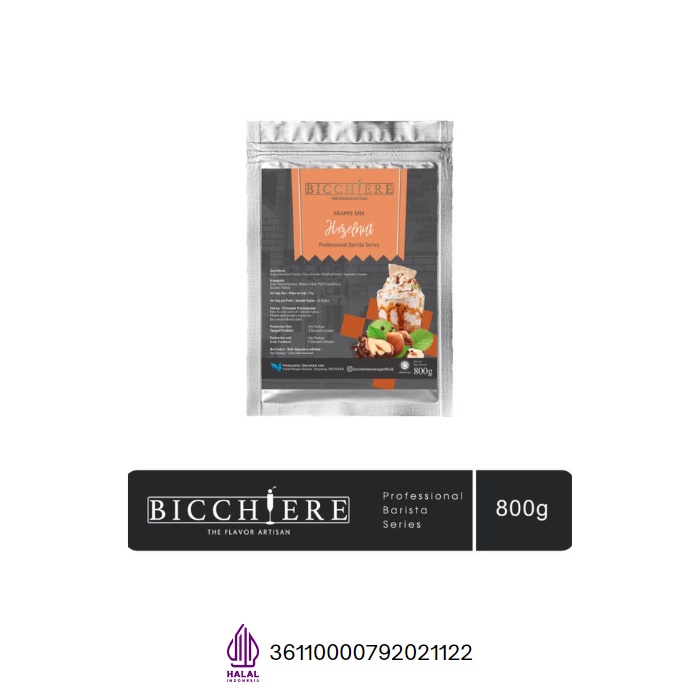 

Bubuk Minuman Rasa Hazelnut - Bicchiere Premium Powder 800 g