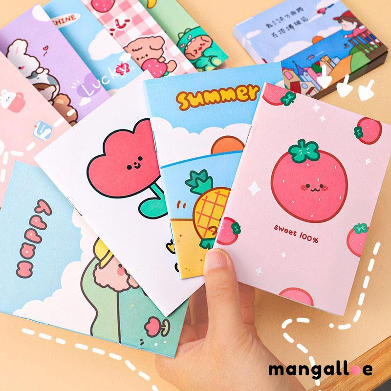 

Kartun Nilai Tinggi 64K Soft Face Copy Notebook Kecil Hadiah Alat Tulis Siswa Buku Saku Notebook -MG