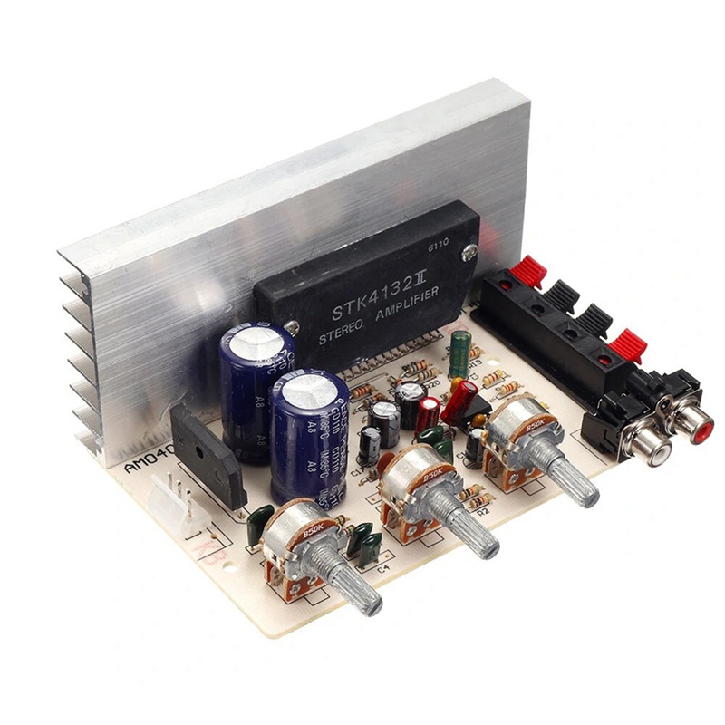 Dx-0408 AC Dual 15V-18V DIY Amplifier STK Papan Power Amplifier Seri Film Tebal