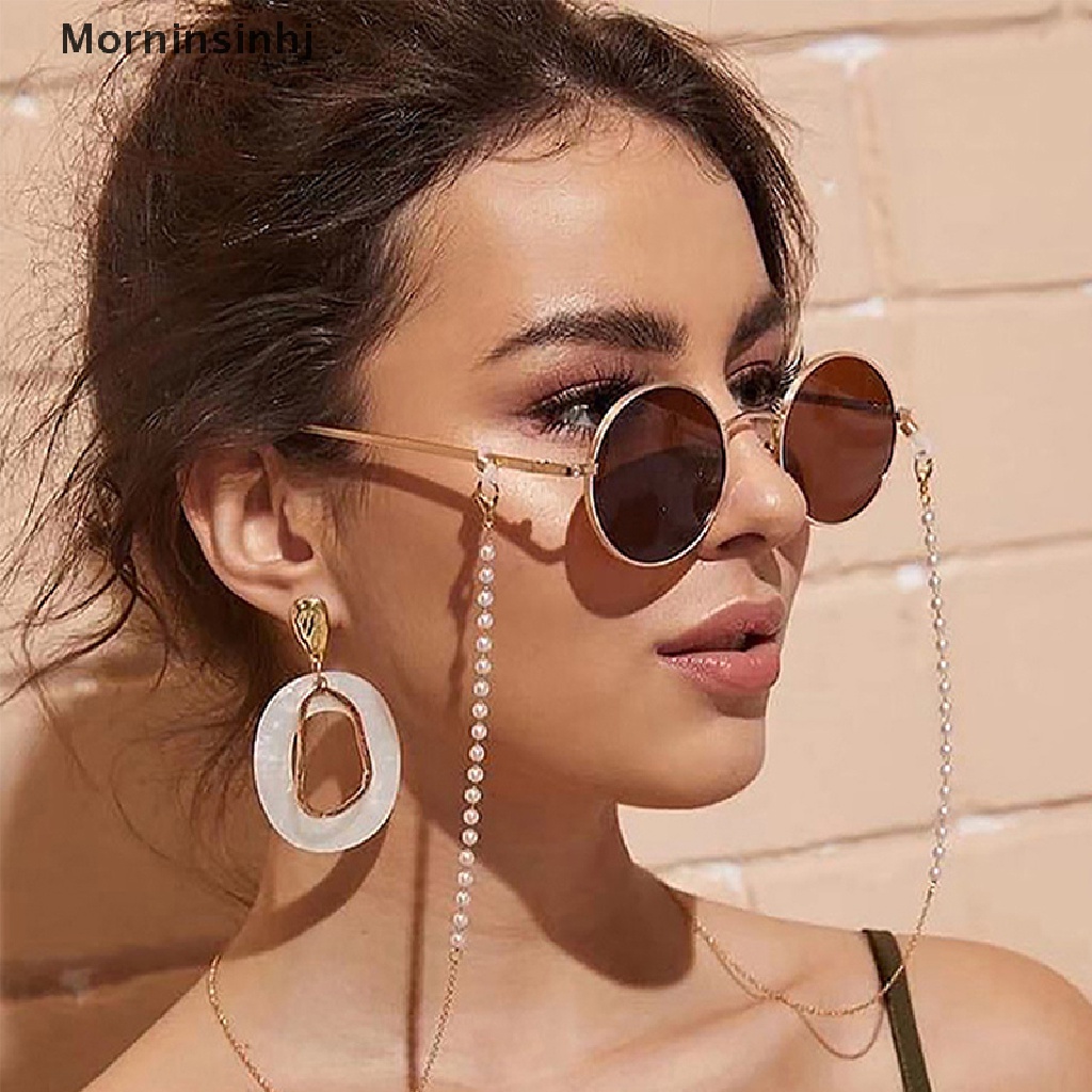 Mornin Fashion Ladies Sunglasses Chain Rantai Mutiara Tahan Jatuh Rantai Tali Kacamata id