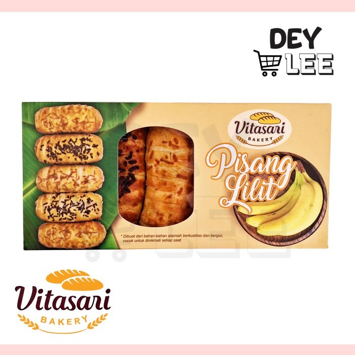 

VITASARI Pisang Bolen Lilit Cokelat/Keju 5 pcs Oleh-Oleh Khas Bandung