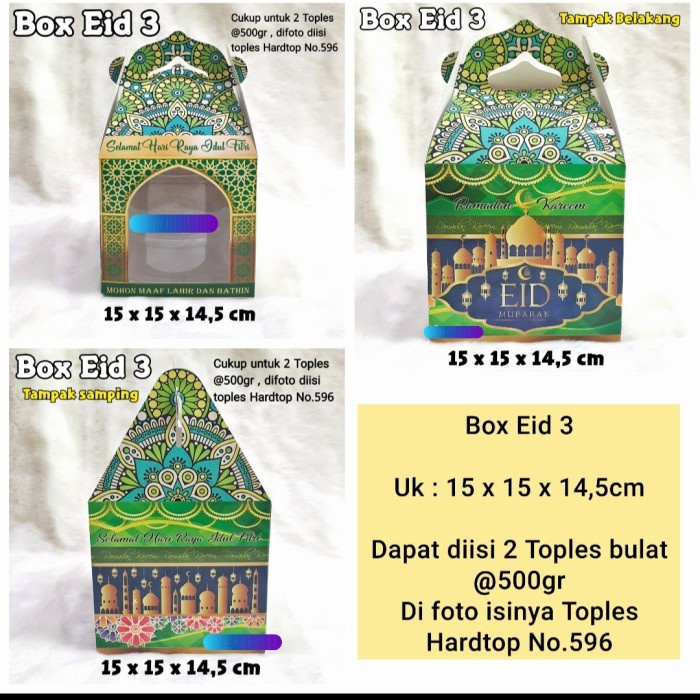 

Dus kue kering lebaran Idul fitri 2 toples @500gr