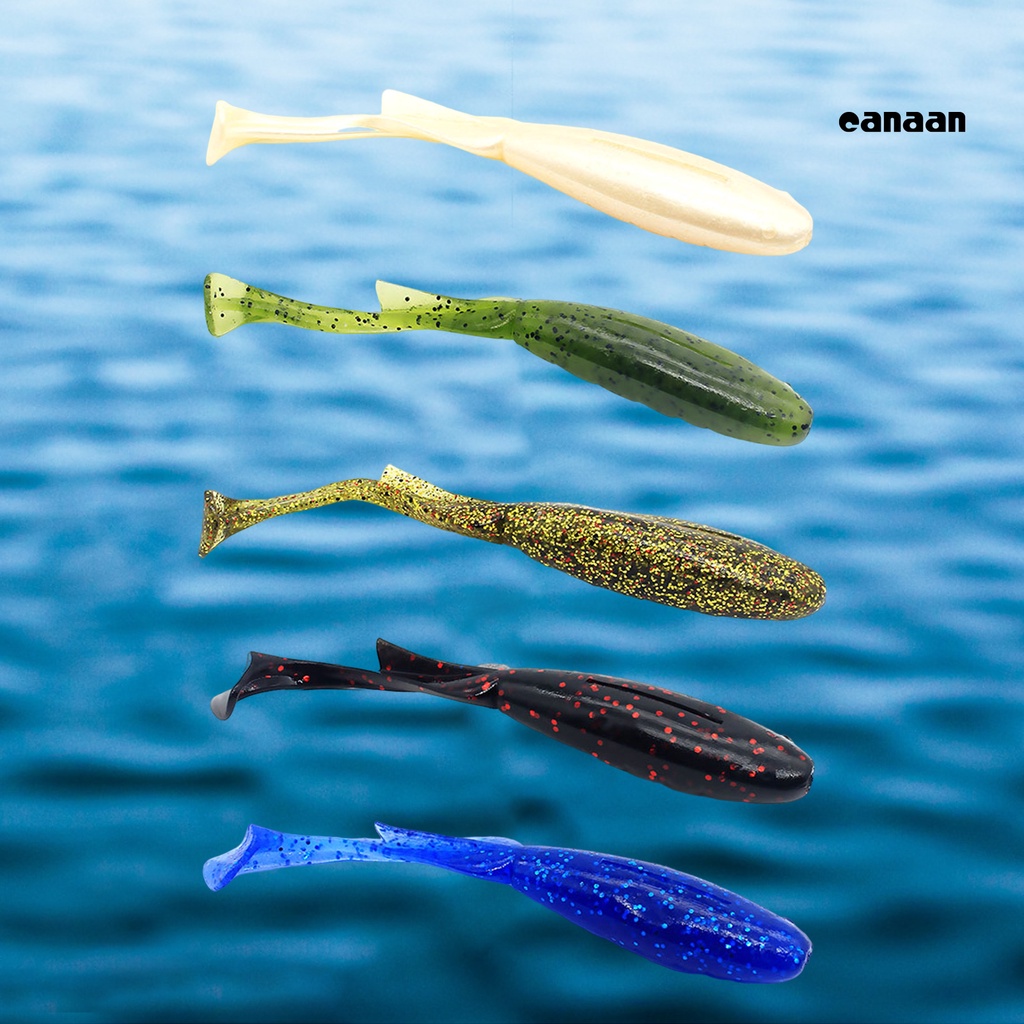 Cnn-10pcs 8cm/3.4g Umpan Pancing Disederhanakan Warna Cerah Fleksibel Reusable Simulasi Ikan Atraksi Ringan Lembut Silikon Ekor Dayung Snakehead Swimbait Perlengkapan Memancing