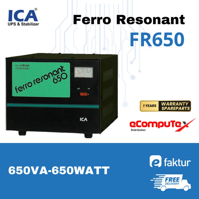 STABILIZER ICA FR-650 FR650 / 650VA 650WATT FERRO RESONANT GARANSI RESMI