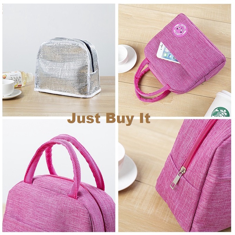 JBI-0209-Tas Bekal lunch Bag Premium Serba Guna- Cooler Bag Tempat Makanan  Bahan 2 Lapis-Tas Travel Tempat Bekal Lunch