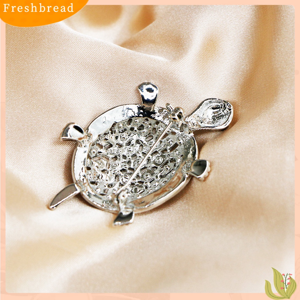 &lt; Freshbread &gt; Pin Bros Bentuk Kreatif Warna Vibrant Menggemaskan Karat Berkilau Hias Alloy Pakaian Syal Turtle Brooch Pin Perhiasan Decor Untuk Wanita