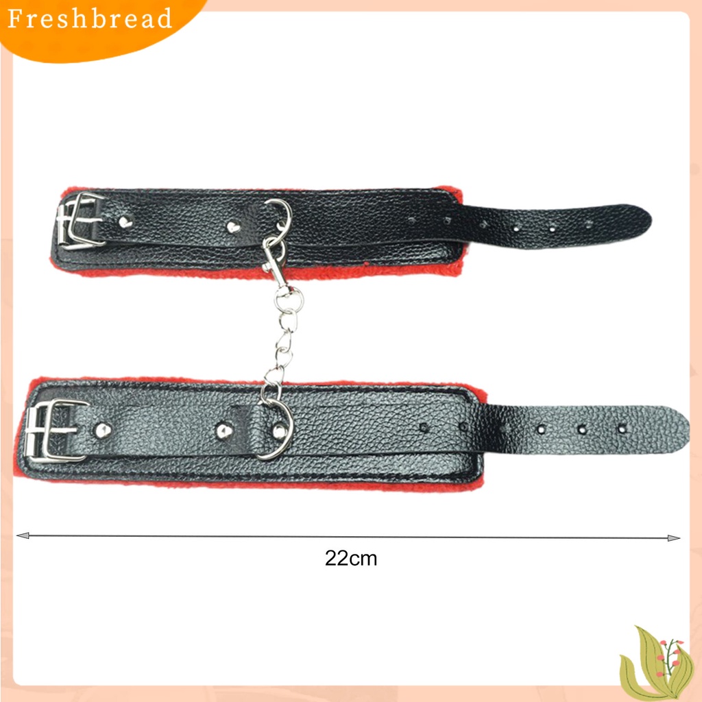 < Freshbread > Gelang Unisex Berbulu Lapisan Mewah Kulit Imitasi Gelang Tangan Rantai Logam Hangat Untuk Cosplay