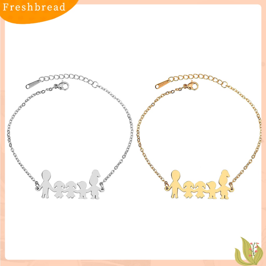 &lt; Freshbread &gt; Gelang Adjustable Anti Karat Hiasan Pergelangan Tangan Hangat Keluarga Kartun Dekorasi Gelang Untuk Hadiah