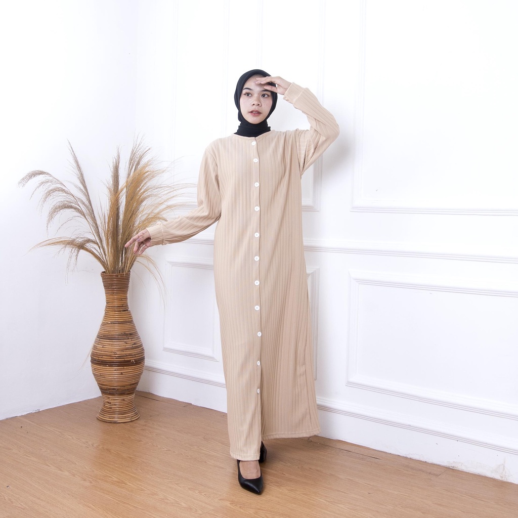 ZASKIYA - Tammy Long Dress Wanita Baju Lebaran 2023