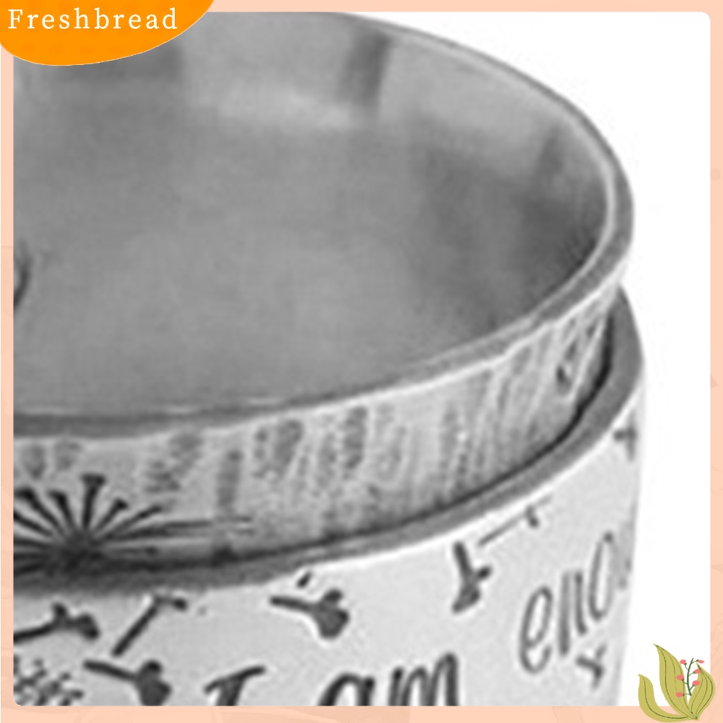 &lt; Freshbread &gt; Wanita Cincin Dandelion Huruf Vintage Electroplating Fashion Penampilan Jari Cincin Perhiasan Hadiah