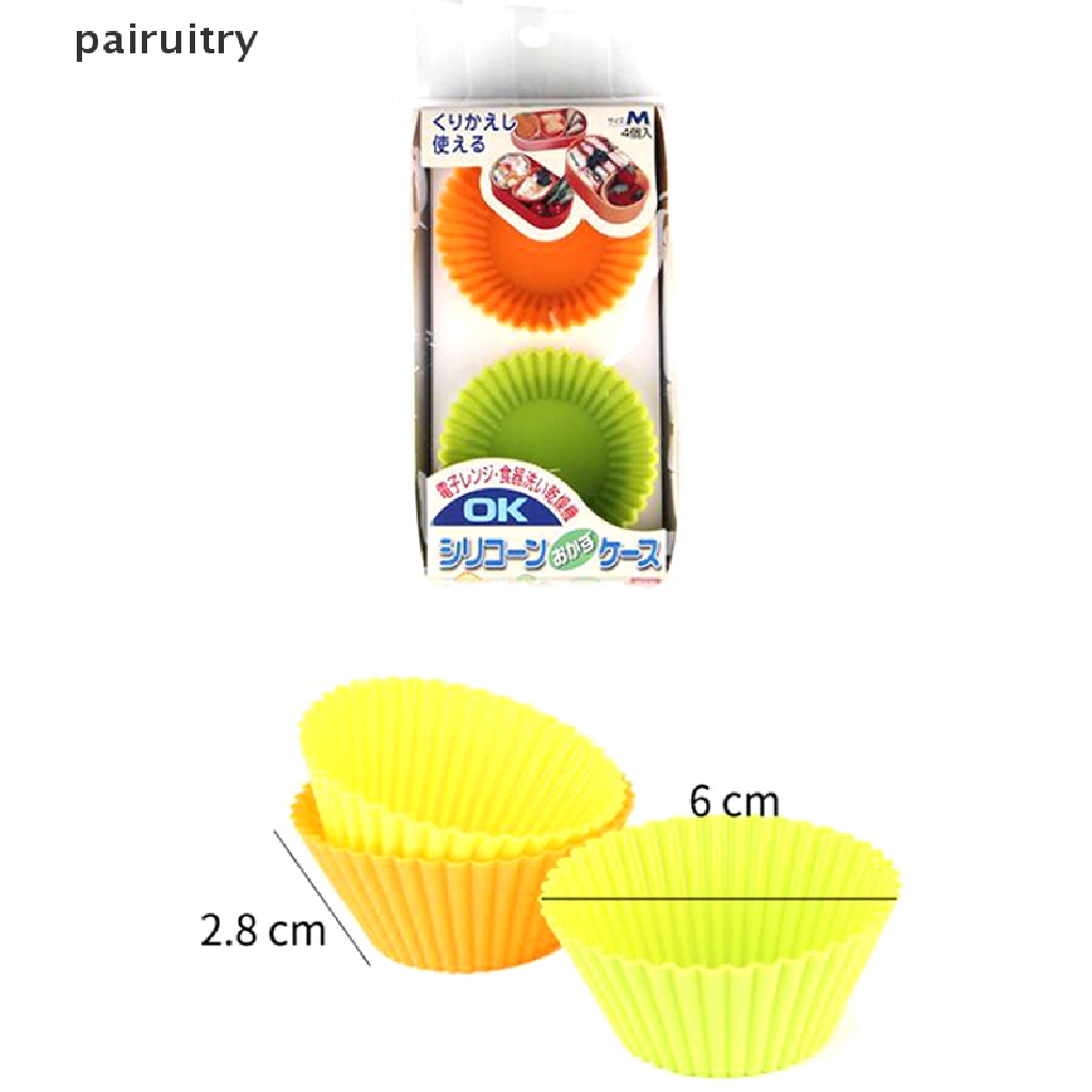 Prt 3pcs 4pcs Tahan Panas Reusable Silicone Bento Dish Divider Bakeware Dish Cup PRT