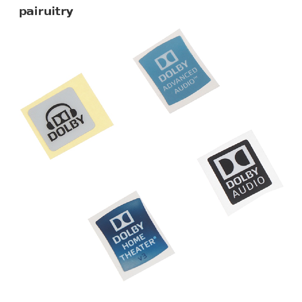 Prt Dolby Surround Sound Label Stiker Laptop Dekorasi Desktop DIY Stiker PRT