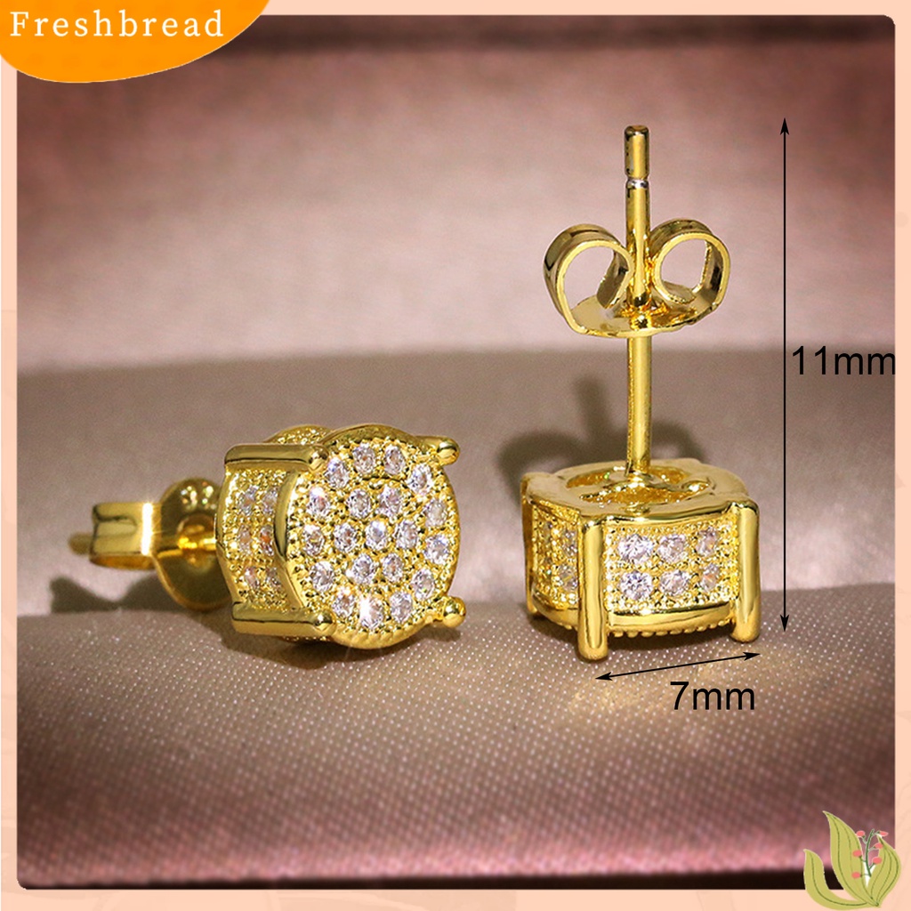 &lt; Freshbread &gt; Anting Tusuk Glossy All-match Eye-catching Four Claws Earring Ear Studs Untuk Pakaian Sehari-Hari