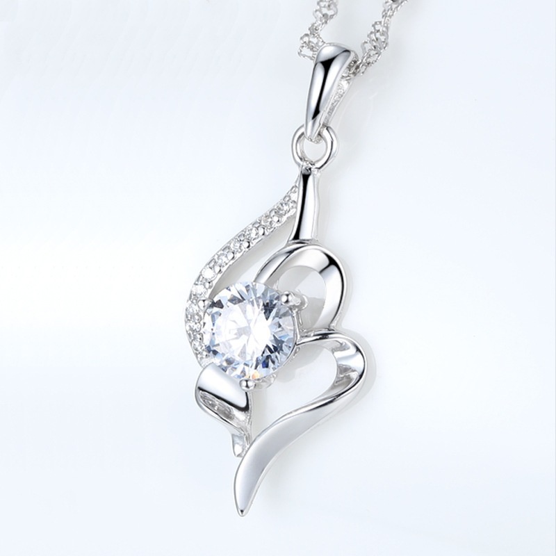 Goldkingdom Fashion Perhiasan Aksesoris Ready Stock Micro-Hias Versi Korea Dari Joker Klavikula Rantai Kalung Sederhana Protagonis Liontin Perempuan Perhiasan Perak.