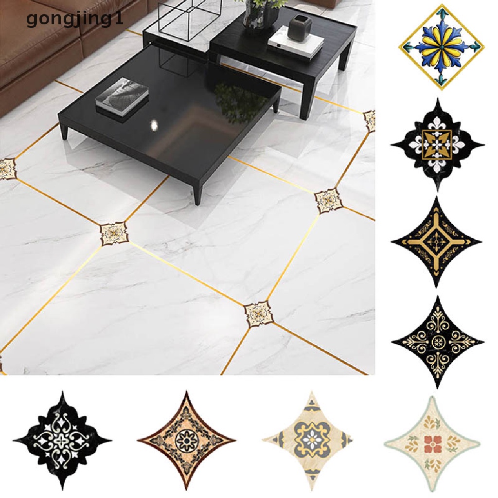 Ggg Printed Tile Diagonal Sticker Stiker Diagonal Ubin Lantai Tahan Air Wearable ID