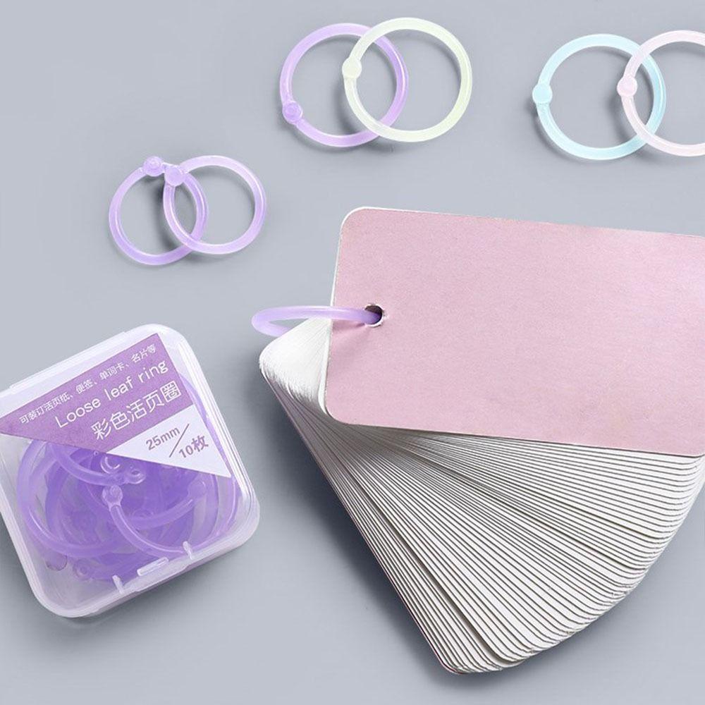 Lanfy Lingkaran Ring15 20 25mm Alat Tulis10/15/32pcs Scrapbooking Buku Pengikat Hoops Sekolah Perlengkapan Kantor Diary Pengikat Longgar Daun Ring