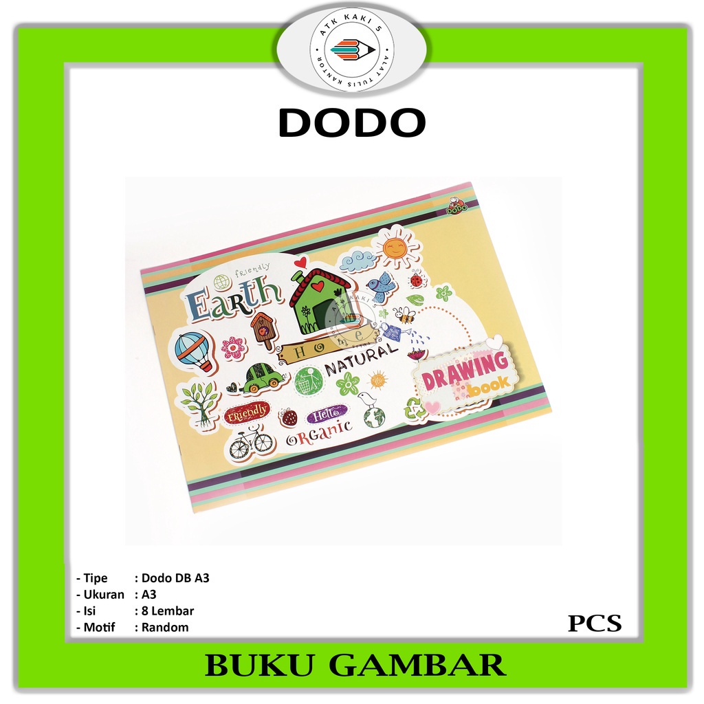 

DODO - Buku Gambar - Drawing Book A3 - Pcs