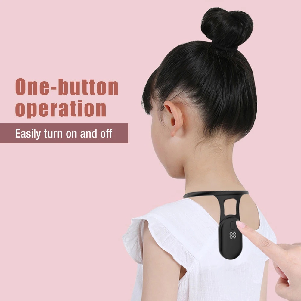 Smart Invisible Neck Hump Posture Corrector For Adult Kid Health Child Realtime Smart Monitoring Training Postur Duduk Orthosis Bungkuk Duduk Alat Sensor Pengingat